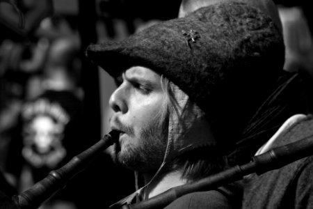 Medieval musician in Leksand