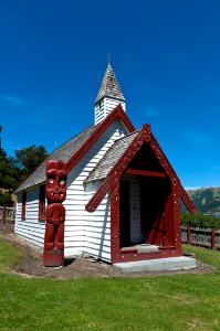 Christian Church, Onuku Marae, Banks Peninsula, NZ