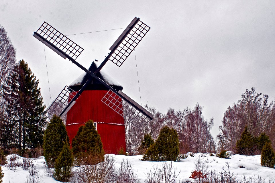 Väderkvarnen vid Ekeby i Vänge Uppsala.