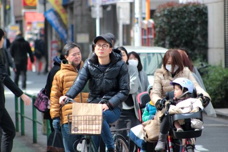 Cyclists at Juntion, Akihabara