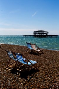 Brighton Pier with Deckchairs, Brighton, UK