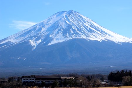 Mt Fuji with Houses Below