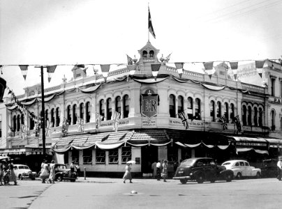 1954, March. Rockhampton prepares for the arrival of The Queen and Duke of Edinburgh. photo