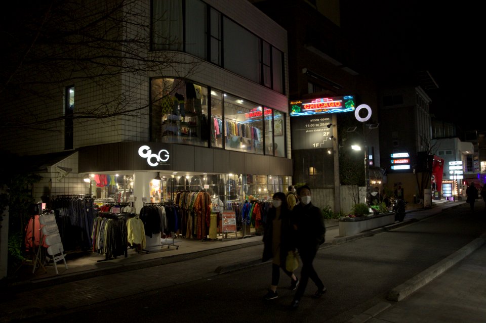 Masked People and Fashion Store, Harajuku