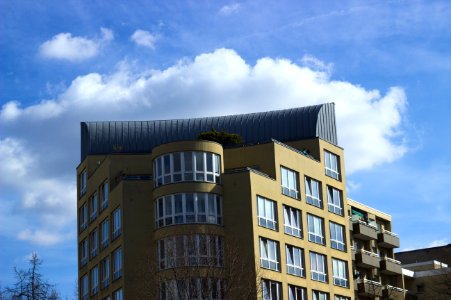 Building against Cloudy Sky, Prager Platz, Wilmersdorf