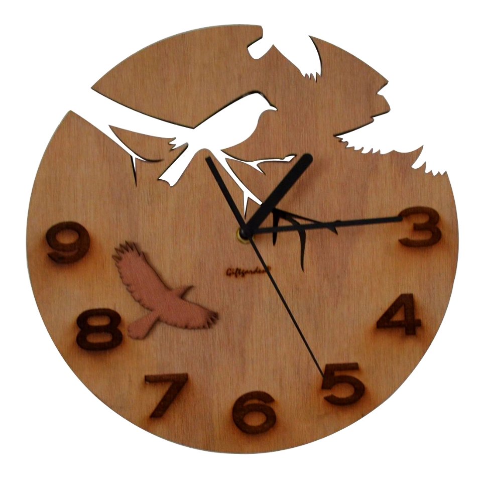 Giftgarden Wooden Home Accessories Wall Clocks