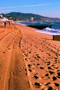 Sand at Playa de Badalona