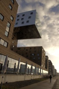 Office Building and Sky, Stralauer Allee, Friedrichshain