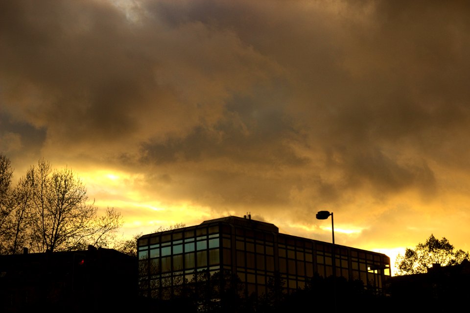 Office Building on Bundesallee at Sunset, Wilmersdorf