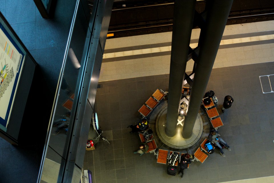 Column and Platform, Hauptbahnhof, Mitte