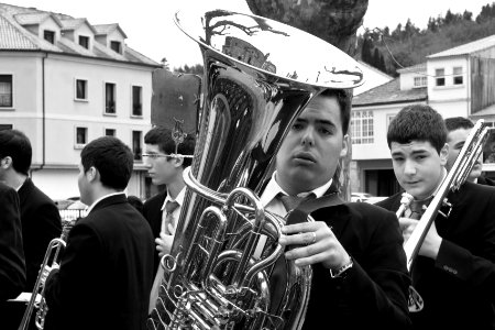Musician in Padron  Spain
