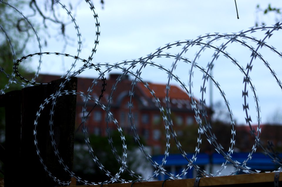 Barbed Wire near Festsaal Treptow