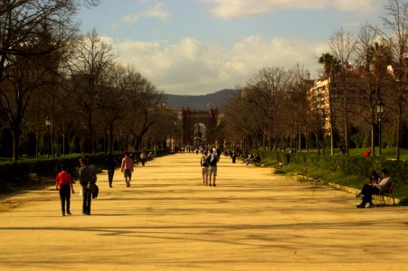 Wide Path in Park de la Ciutadella