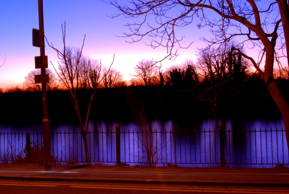 Over-long exposure of river in Kinston on Thames, London, UK