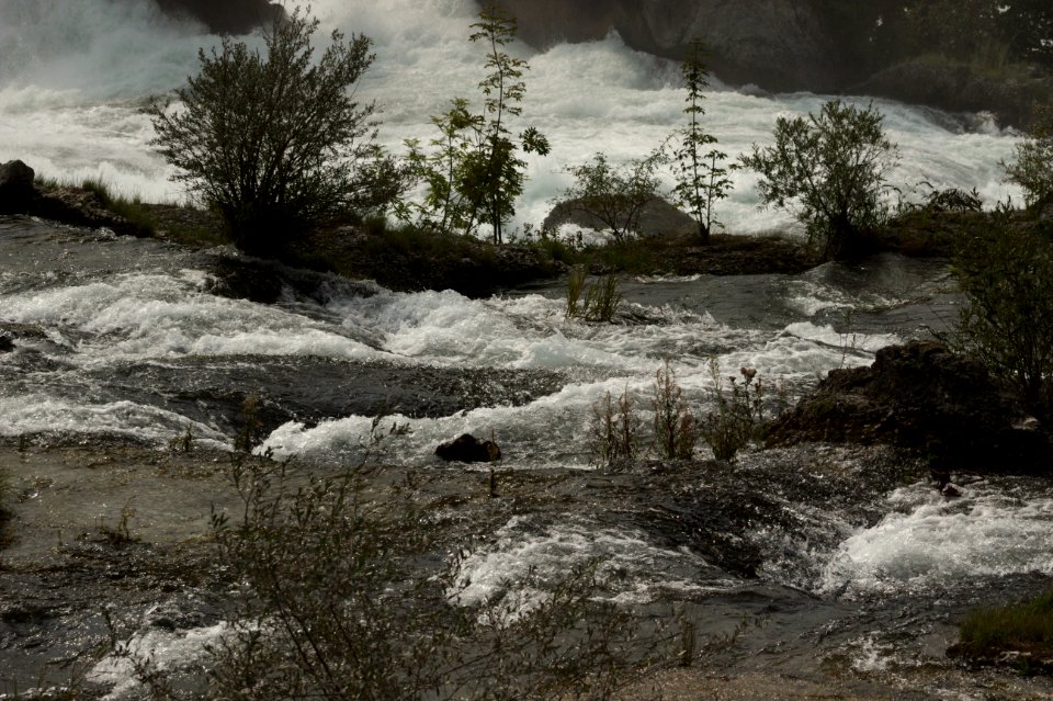 Calmer Section of  Rhine Falls, Switzerland