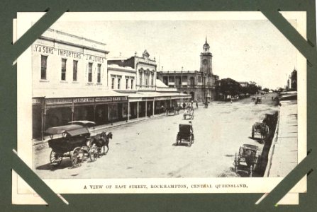 c. 1905. View along East Street, Rockhampton of the local shops. photo