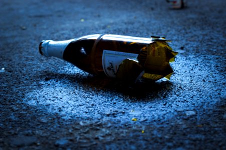 Smashed Berliner Kindl Bottle, Schoenhauser Allee, Prenzlauer Berg