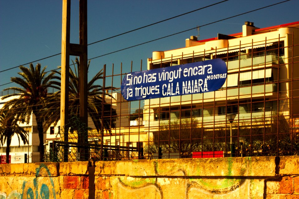 Cala Naiara Sign, Badalona