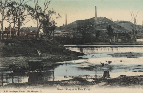 c. 1905. View of Mount Morgan and Dee River. photo