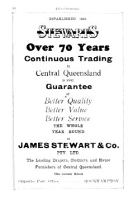 1930s. Advertisement for James Stewart & Co Pty Ltd, Rockhampton (Queensland) photo