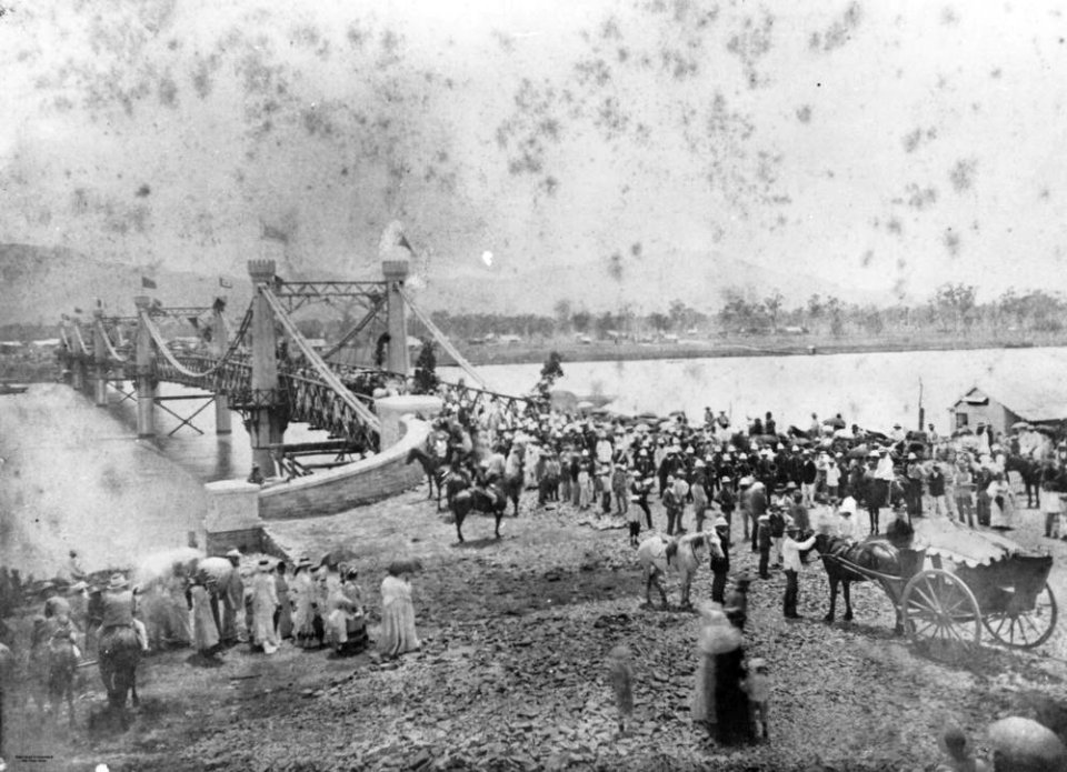 1881. Opening of the Fitzroy Bridge, Rockhampton.