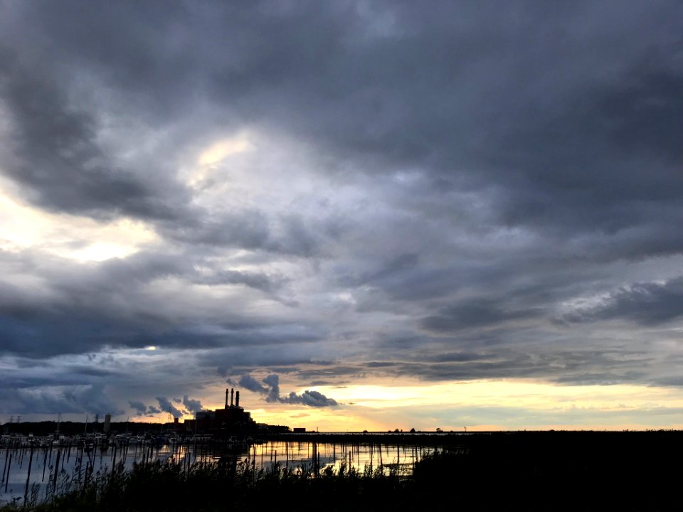 Sunset at Dunkirk Harbor