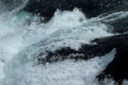 Water Flowing over Rhine Falls, Switzerland