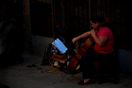 Street musician i Santiago de Chile photo