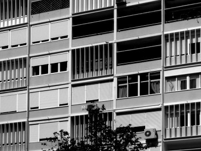 Conjunto Misto na Av. Infante Santo, PESSOA, GANDRA, MANTA [1953-1962]