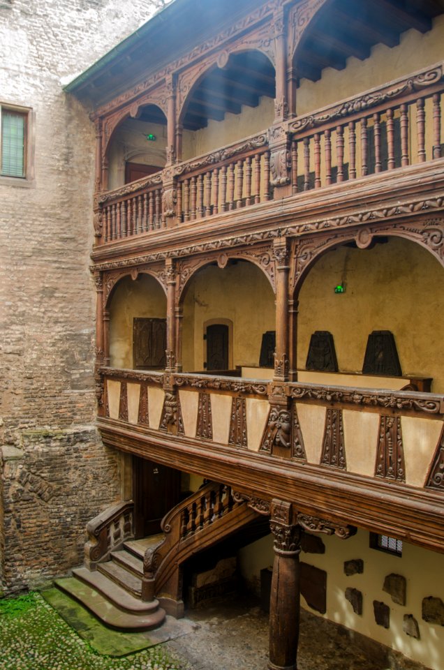 Cour intérieure boisée - Musée de L'Œuvre Notre-Dame
