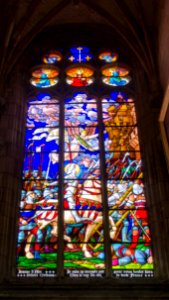 Vitrail comtemporain de Jeanne d'arc - Auxerre photo