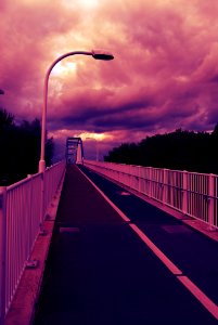 Motorway bridge near Hook, South London, UK