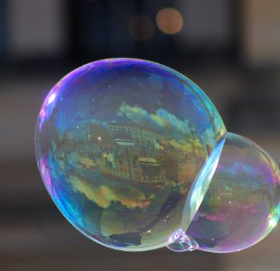 Square Reflected in a Bubble, Gendarmenmarkt