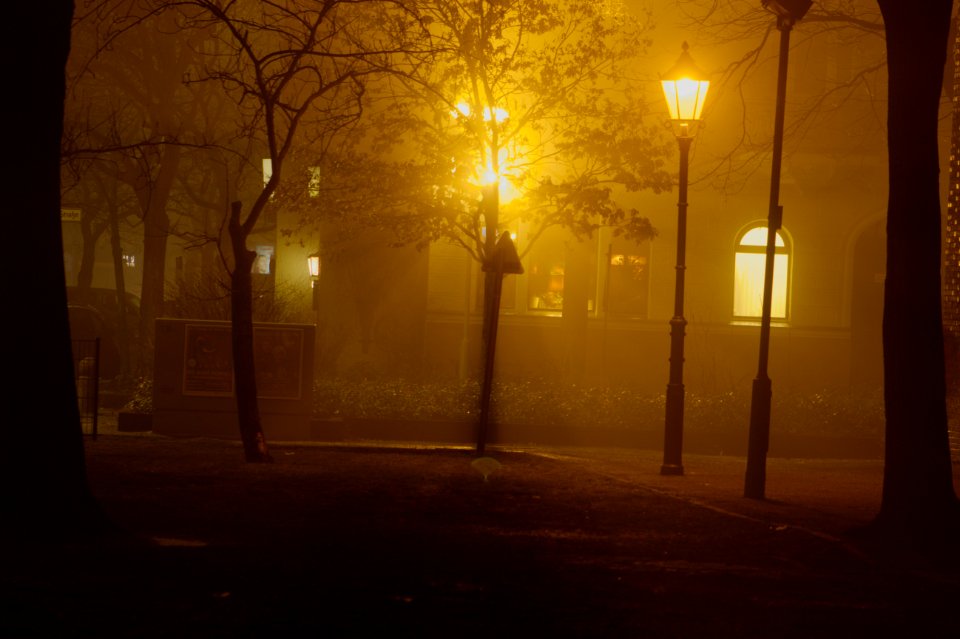 Hohenzollernplatz at night