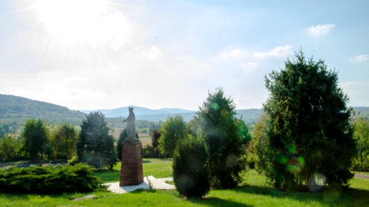 Flares sur Notre-Dame du Bruderberg et le piémont des Vosges photo