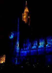 Cathédrale sous les projecteurs