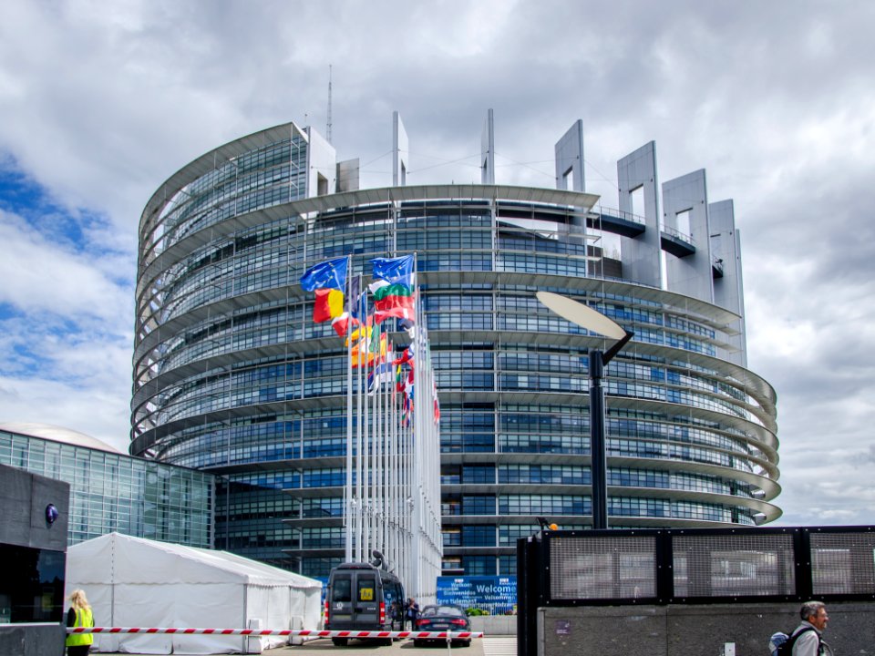 Parlement européen sous la brise