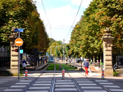 Piliers d'une ancienne porte à Strasbourg