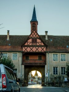 L'école Hohenbourg et sa porte photo