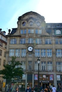 L'horloge de la place Kléber à Strasbourg