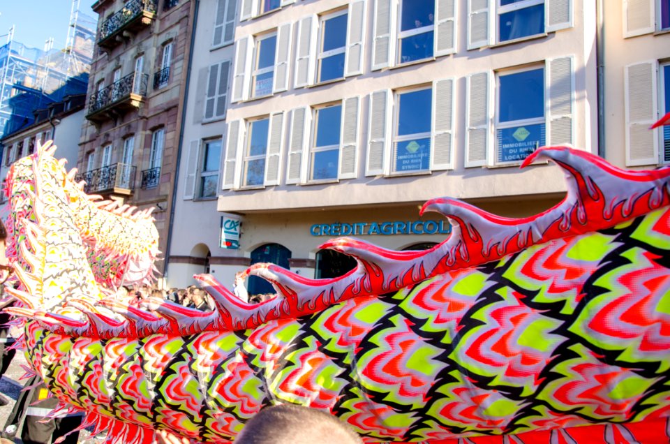 Dragon chinois au Carnaval de Strasbourg