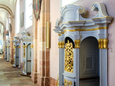 Confessionnaux particuliers de l'Abbaye d'Ebersmunster photo