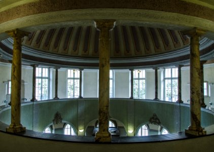 Vue sur la coupole et le hall d'entrée - Bains municipaux de Strasbourg #12