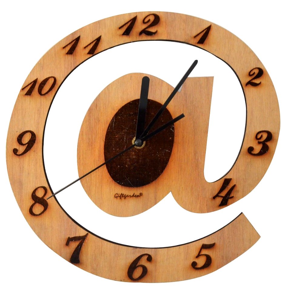 Wooden Letter Clock for Wall Ornament