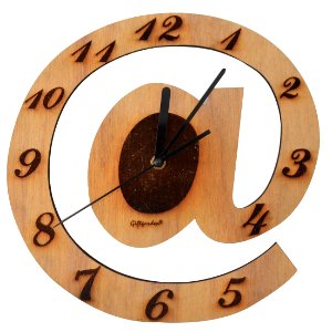 Wooden Letter Clock for Wall Ornament