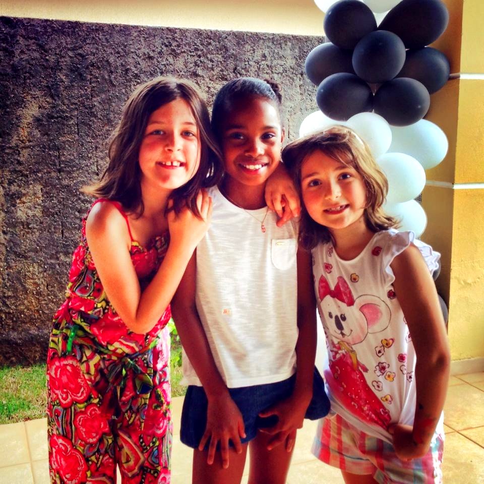 My girls at a Birthday Party.