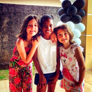 My girls at a Birthday Party.