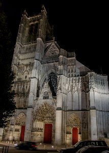 Cathédrale Saint-Étienne de nuit - Auxerre