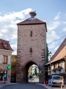 La porte de Blienschwiller et ses cigognes