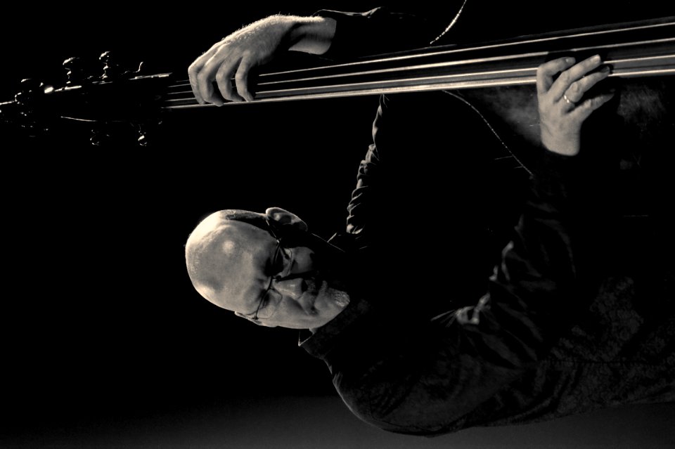 Jim Hall with Scott Colley, NSJ Rotterdam 8 juli 2012 - Scott Colley DSC05660